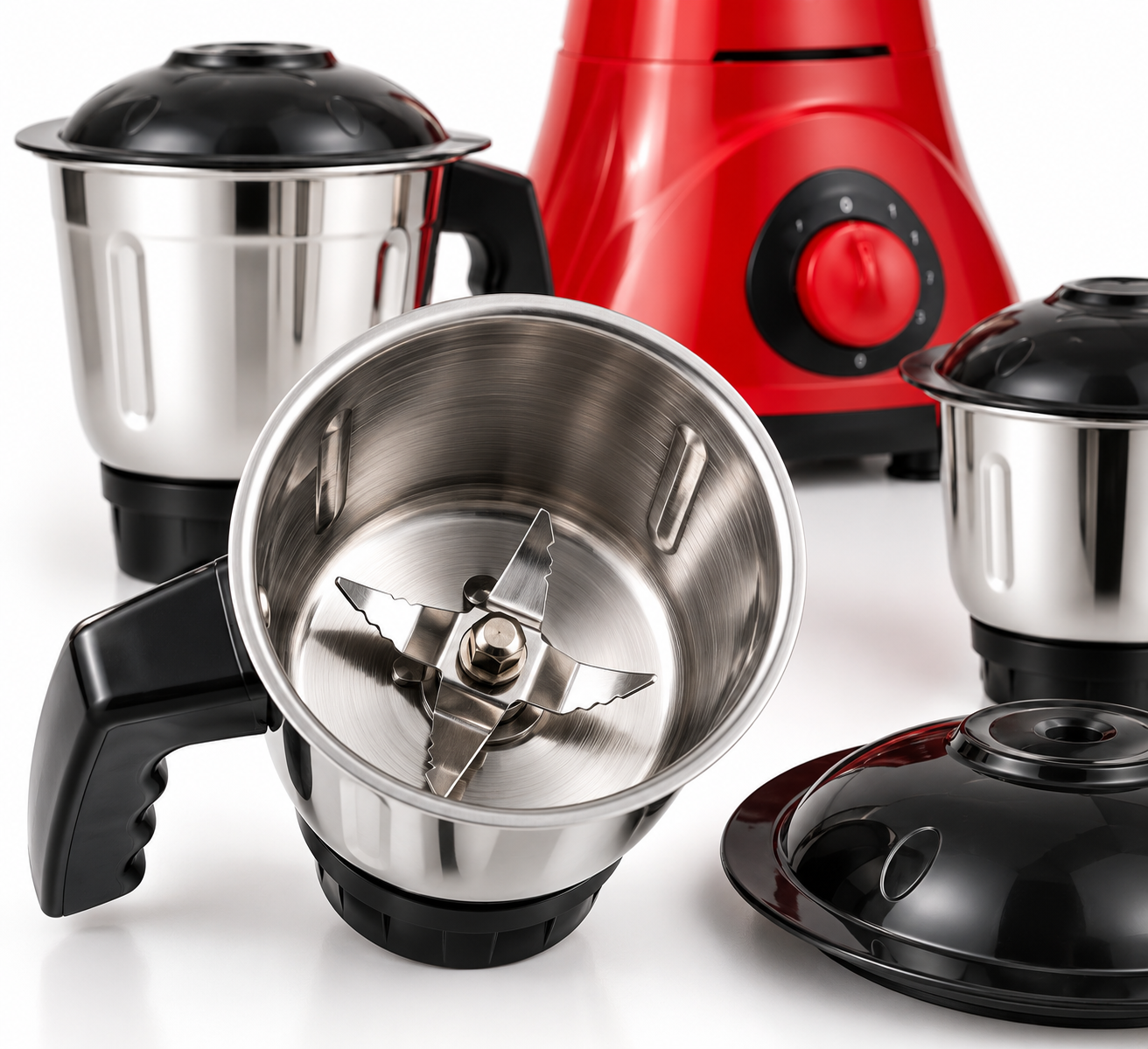 BONOSTAR Mixer Grinder with 3 Stainless Steel Jars - Image 4