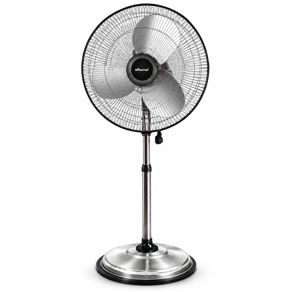 BONOSTAR Pedestal Fan – 1400 RPM High Speed Airflow, Double Bearing Technology & Powerful Cooling